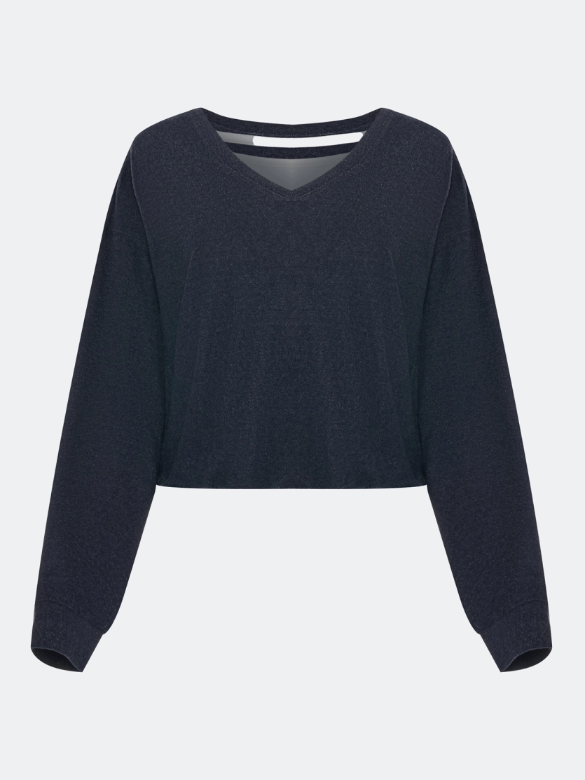 Джемпер с имитацией многослойности