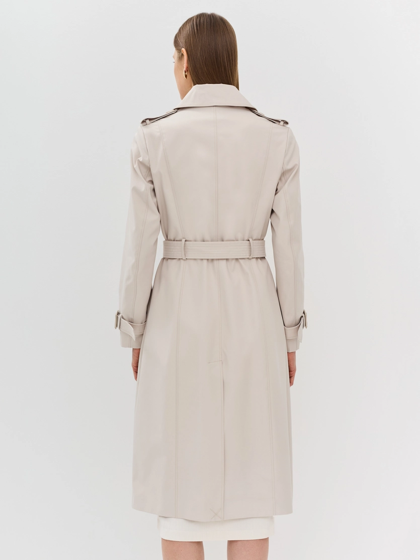 Классический двубортный тренч