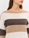 Тонкий джемпер в контрастную полоску
