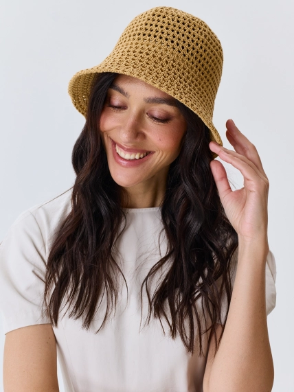 Пляжная ажурная панама 