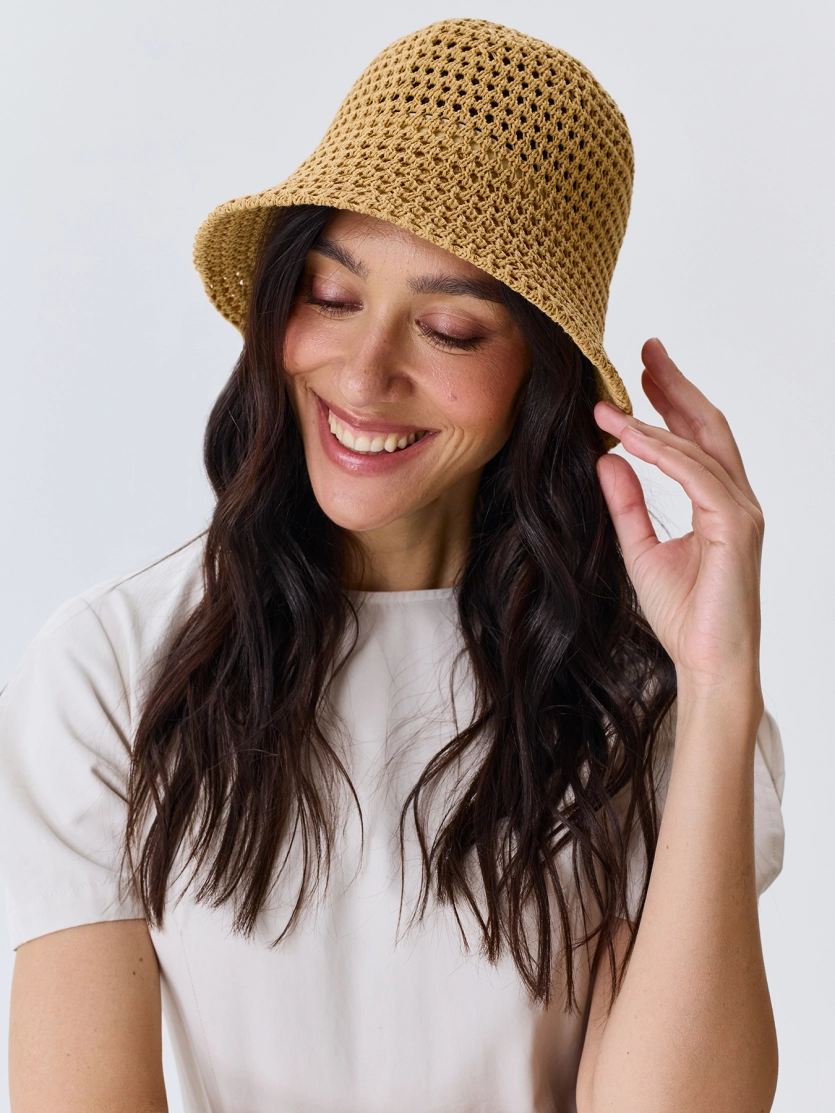 Пляжная ажурная панама 