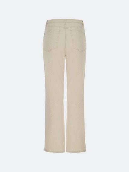 Жаккардовые джинсы прямого силуэта