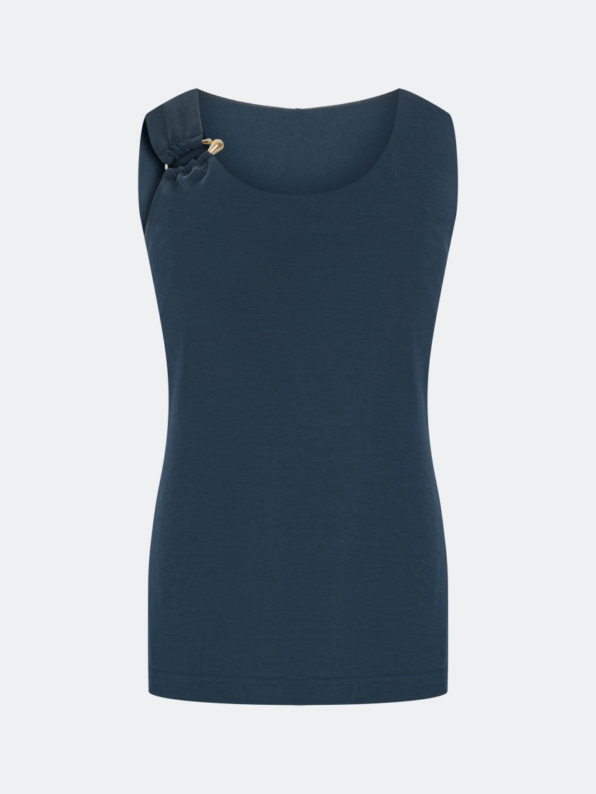 Трикотажный топ с декором