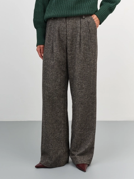 Брюки палаццо из букле