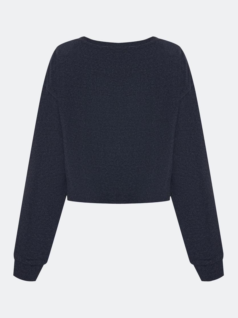 Джемпер с имитацией многослойности