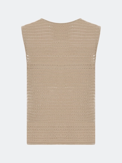 Ажурный топ с люрексом