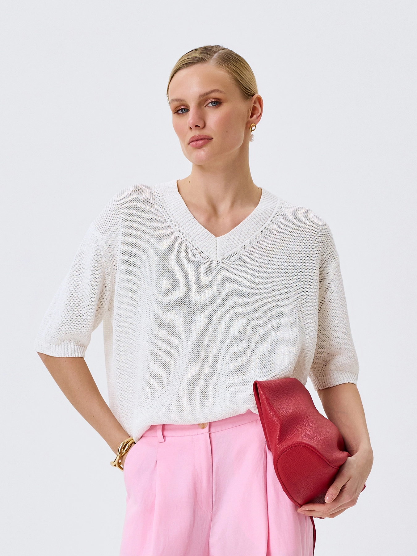 Вязаный джемпер из вискозы SAVAGE