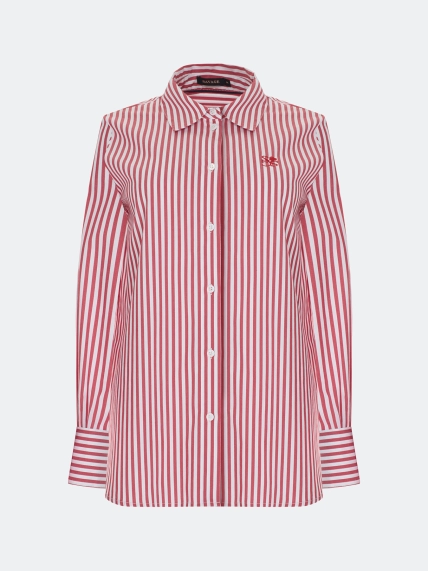 Яркая рубашка в полоску 