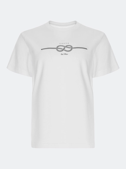 Футболка с деликатным принтом 