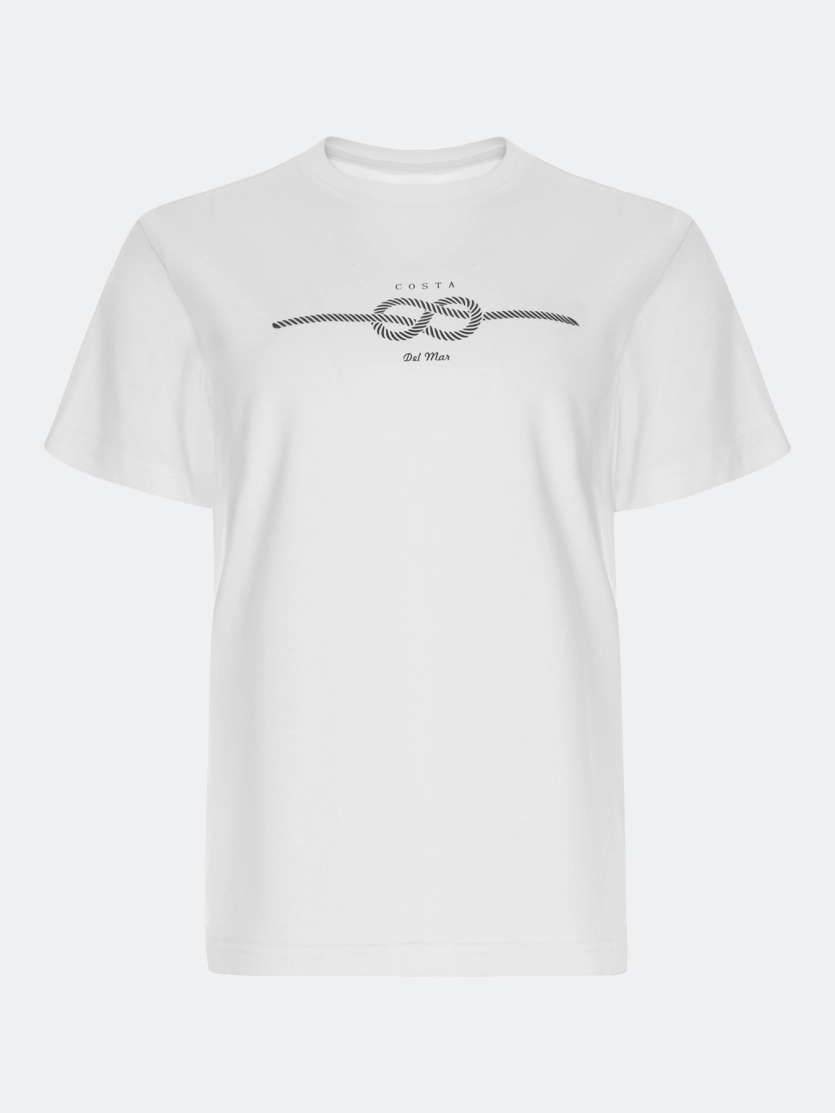 Футболка с деликатным принтом 