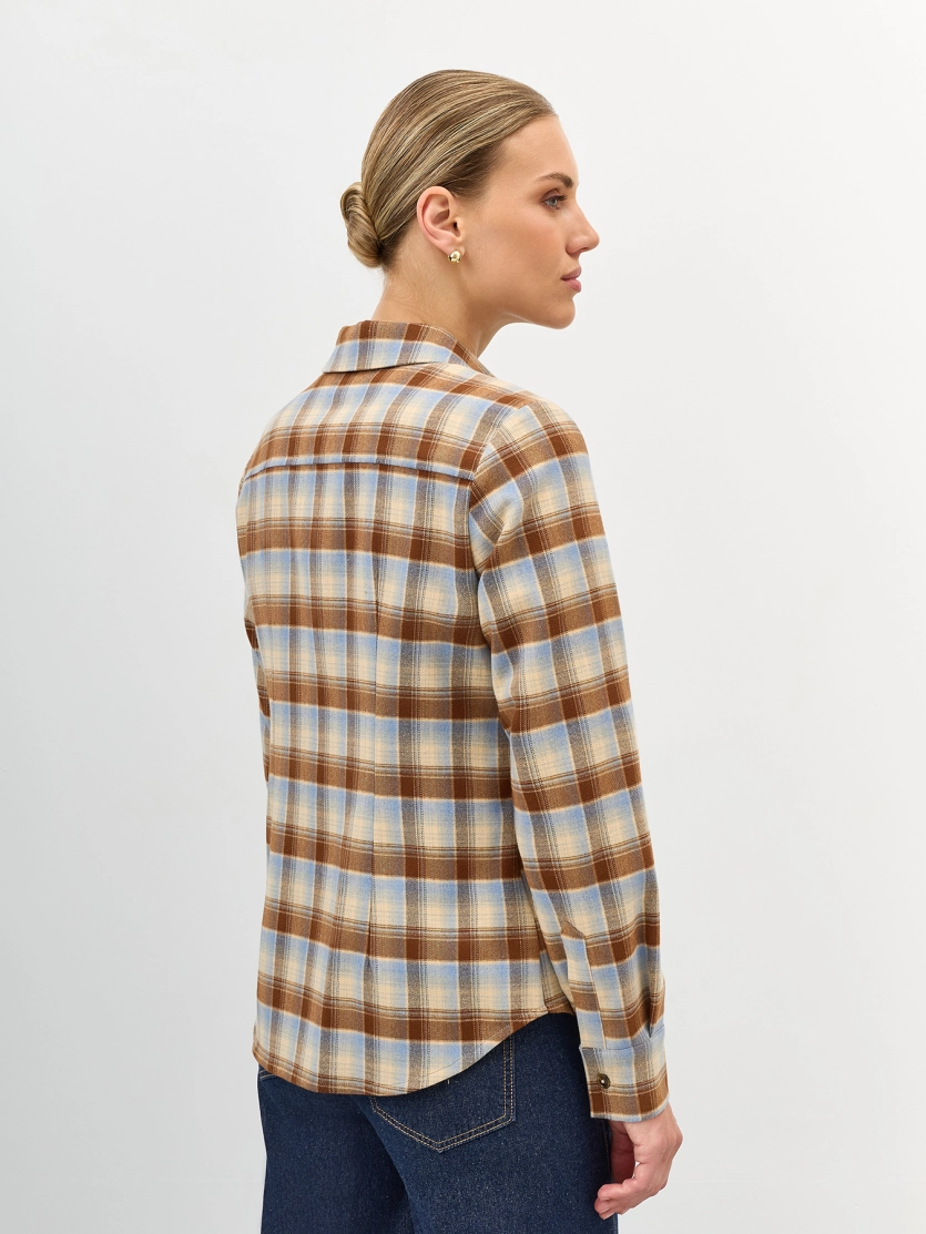 Рубашка в яркую клетку