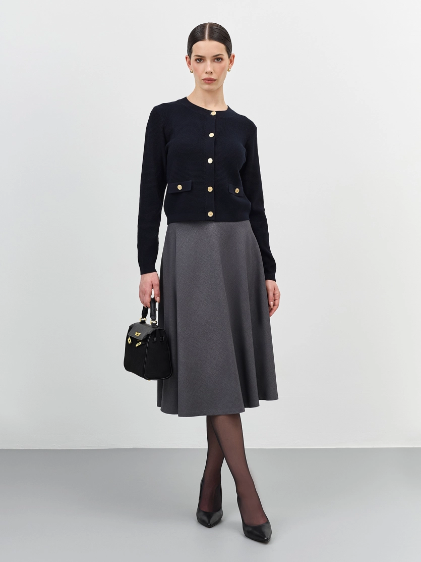 Юбка миди А-силуэта