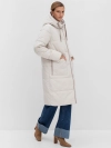Удлиненное пальто с отделкой контрастного цвета