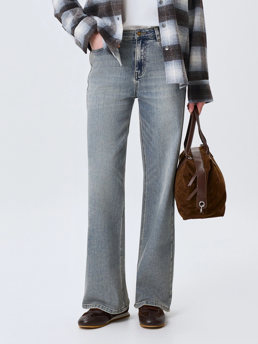 Светлые джинсы Straight fit