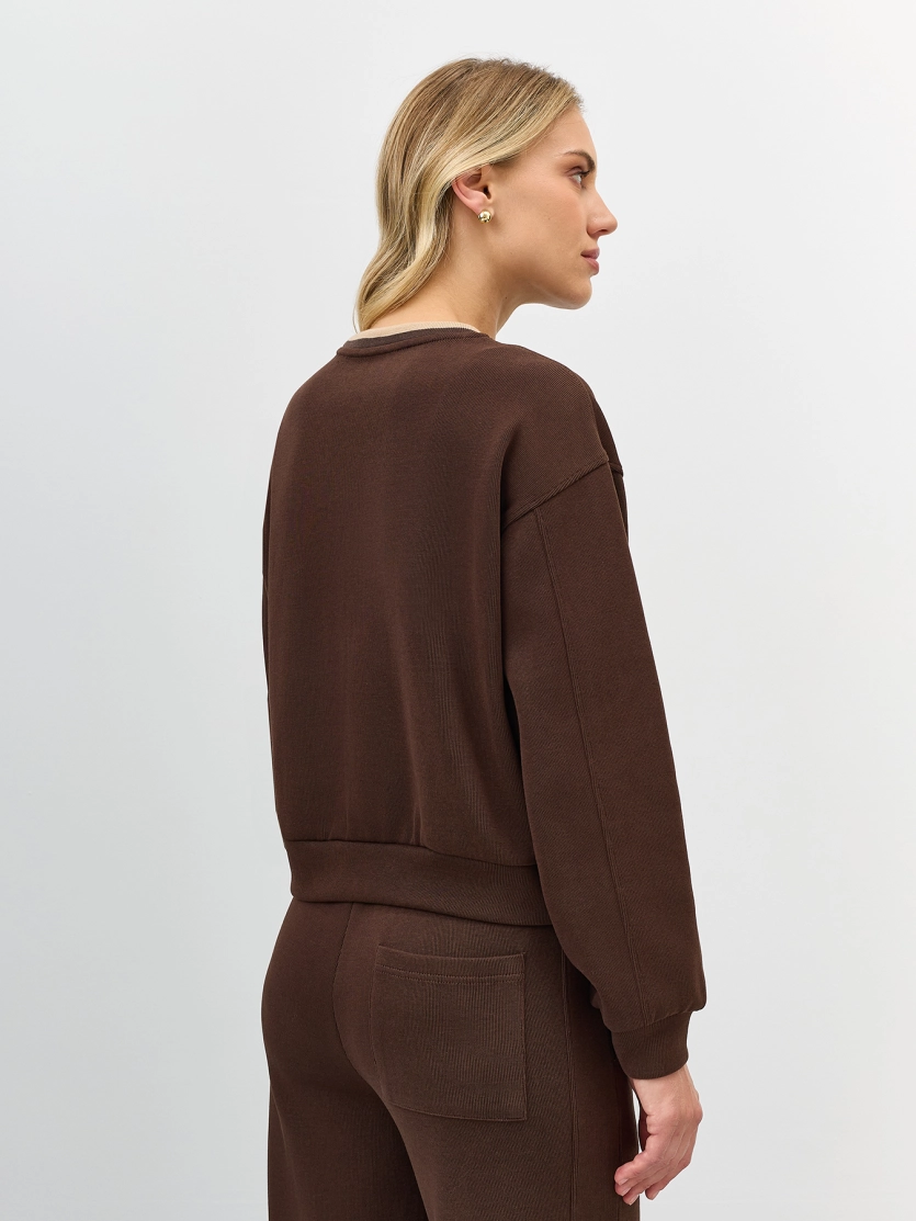 Свитшот из смесового хлопка