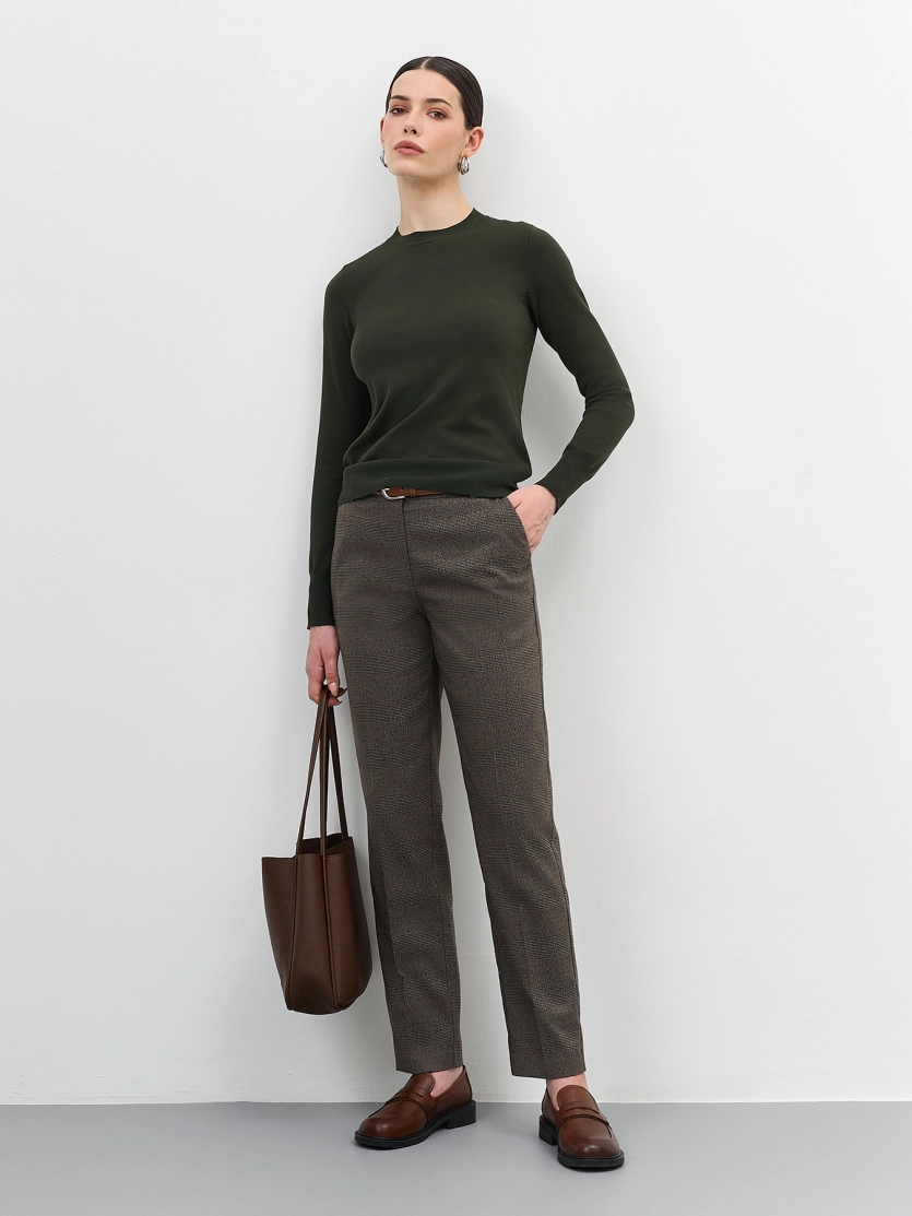 Базовые брюки в клетку