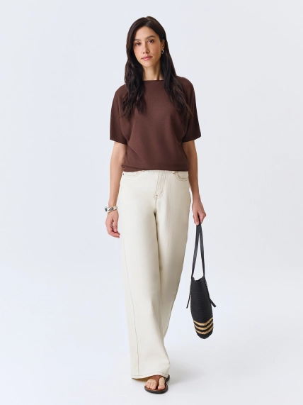 Вязаный джемпер из вискозы 