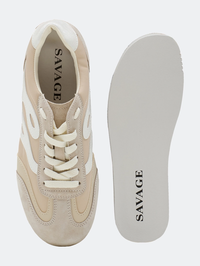 Кроссовки из натуральной замши 