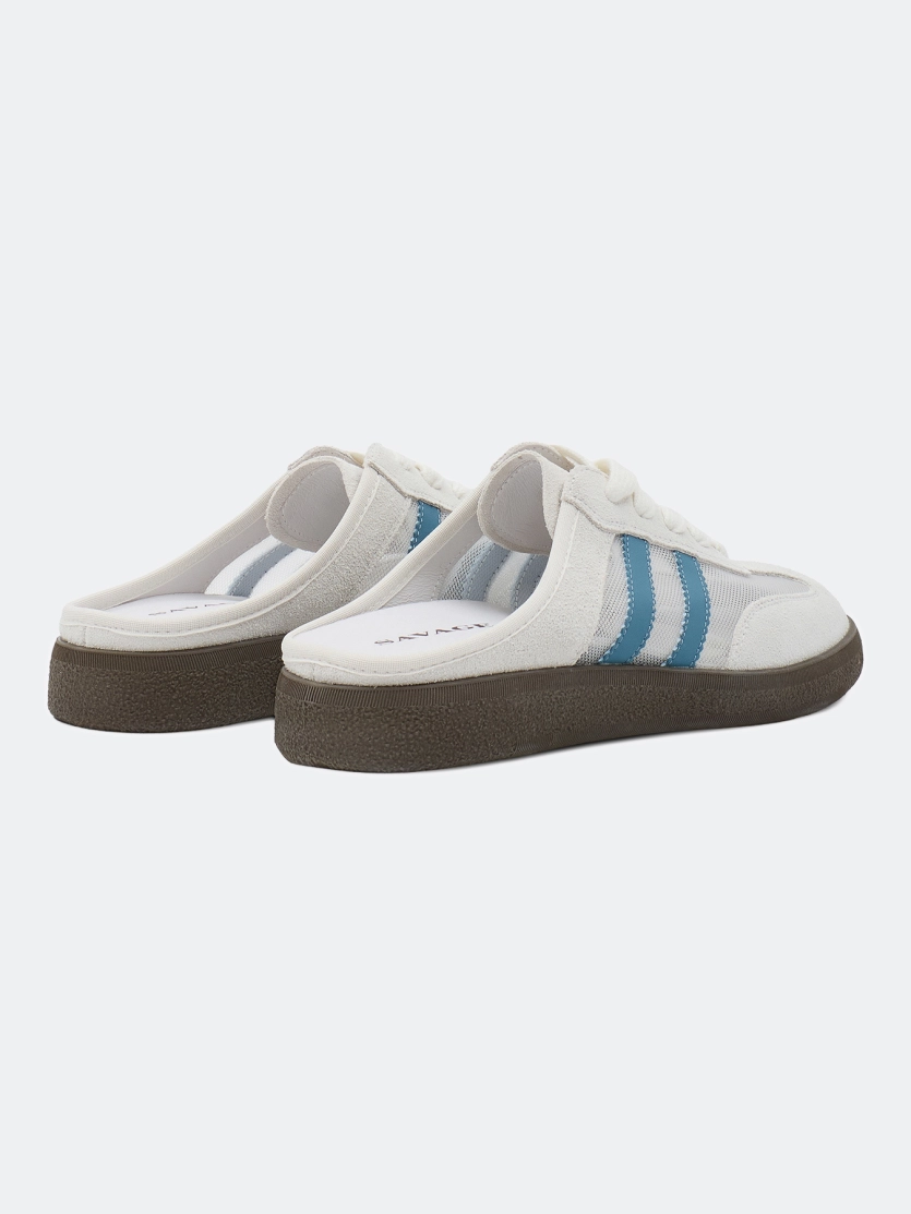 Кроссовки-сабо из натуральной замши