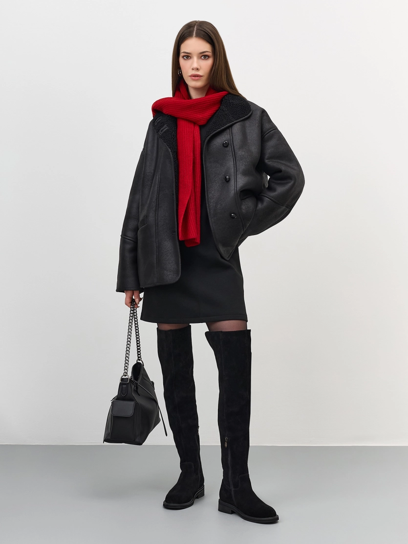 Ботфорты из замши