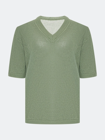 Свободный джемпер из  фактурной пряжи