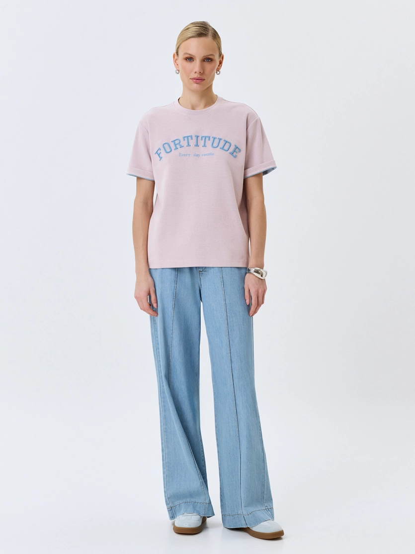 Тонкие хлопковые джинсы