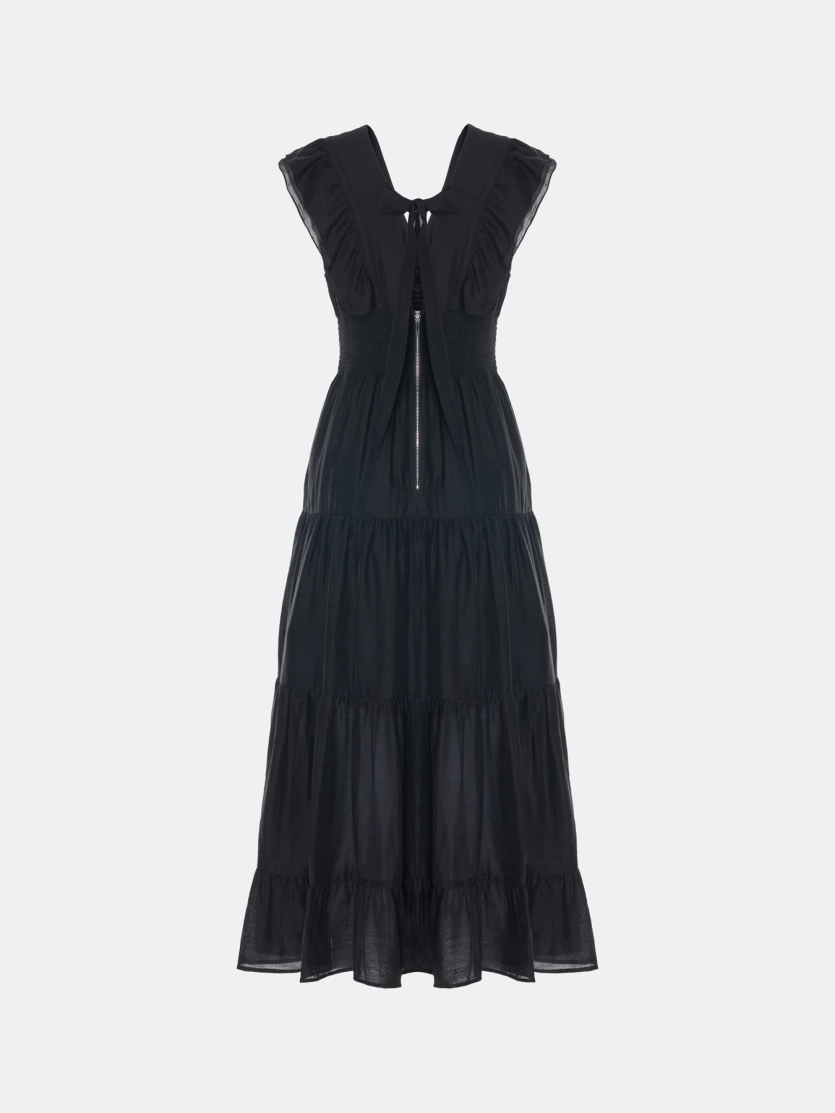 Платье с оборками из лиоцелла