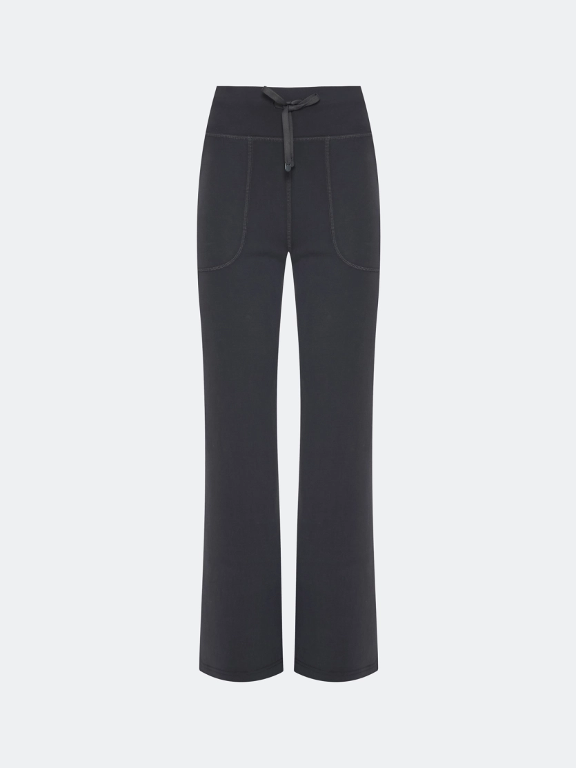 Брюки из смесового модала с широким поясом