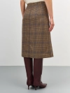 Юбка в клетку со складками