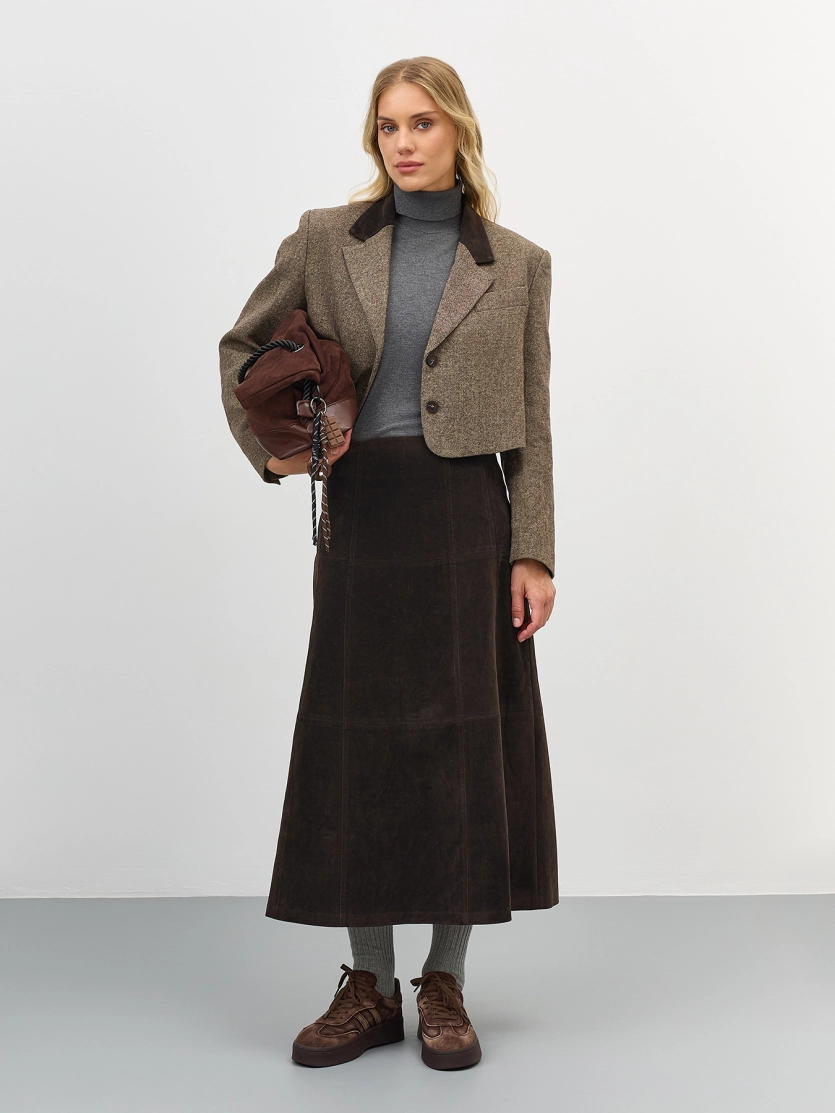 Кеды из натуральной замши