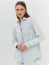Oversize рубашка из тонкого денима