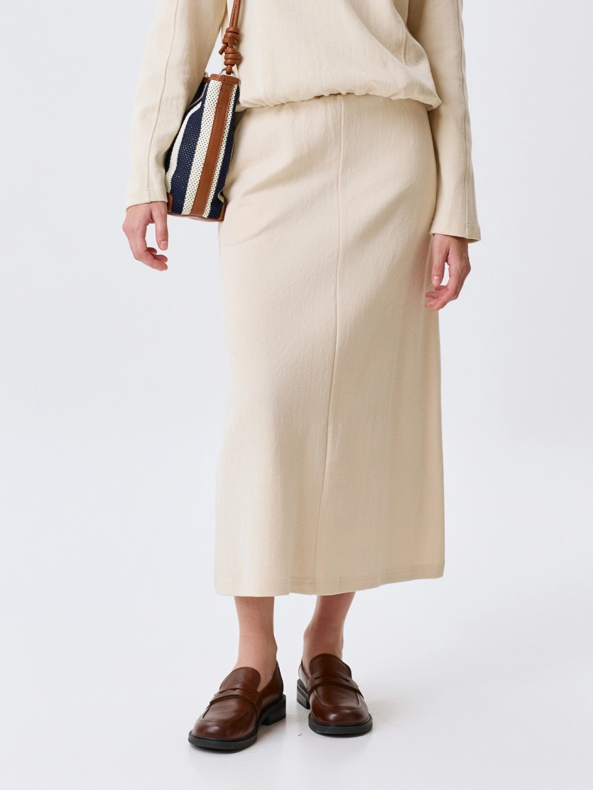 Трикотажная юбка А-силуэта