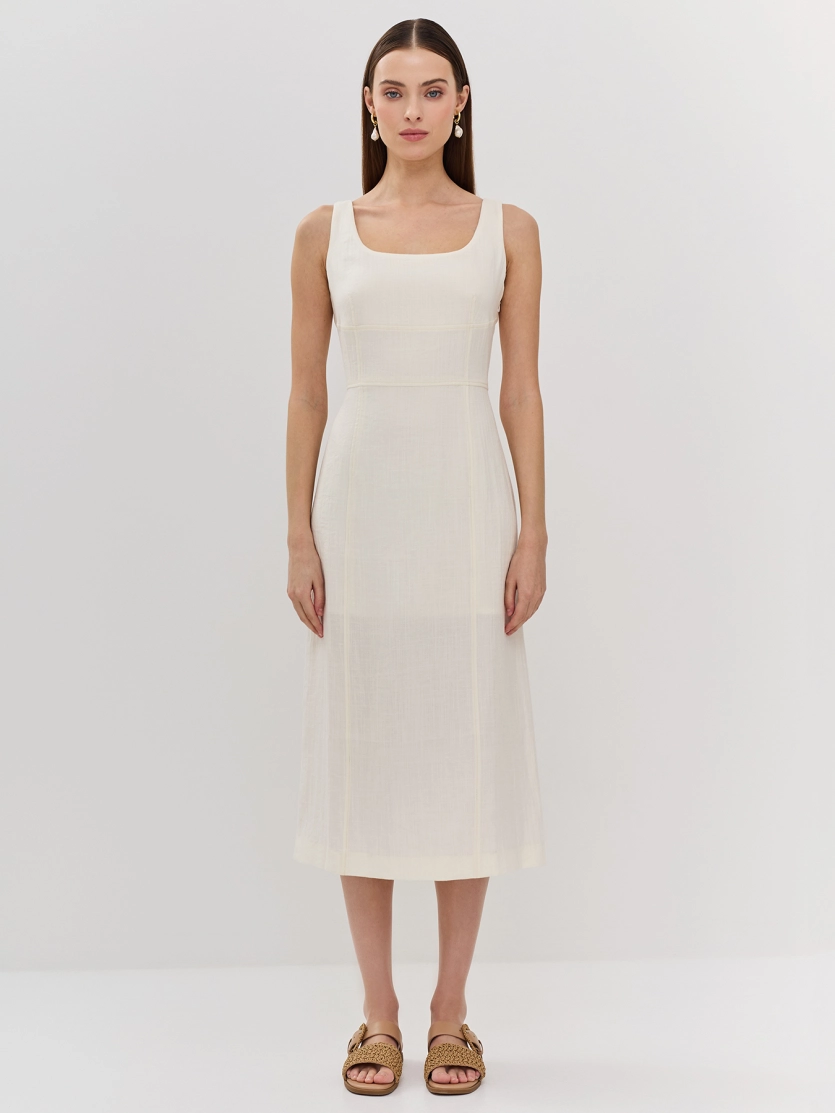 Платье-футляр из вискозы