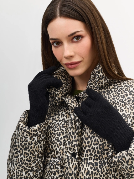 Удлиненные перчатки с шерстью