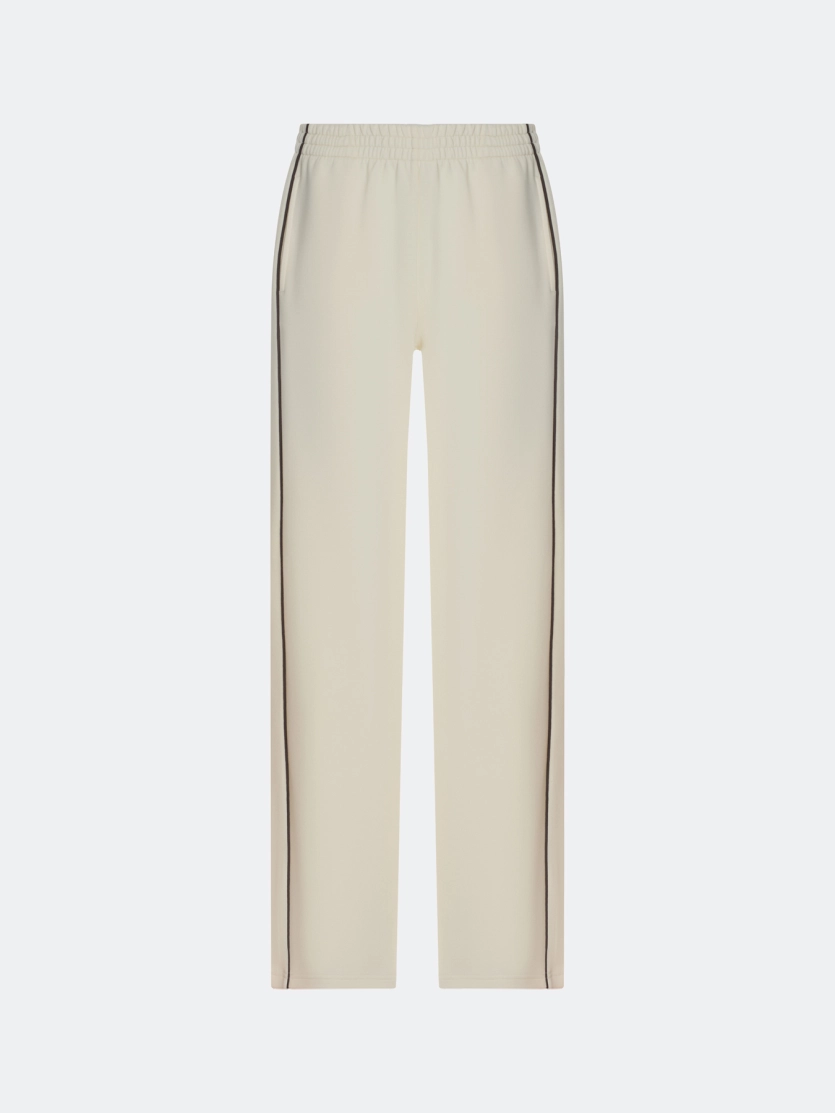 Трикотажные брюки с контрастными кантами