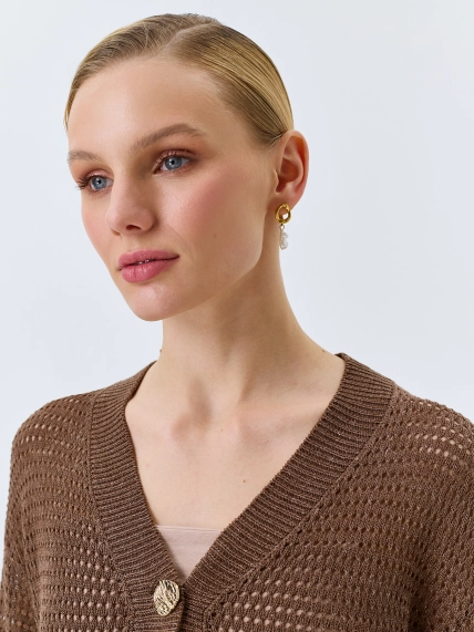 Ажурный кардиган из смесового лиоцелла