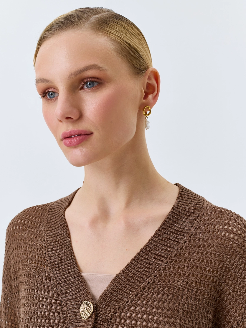 Ажурный кардиган из смесового лиоцелла