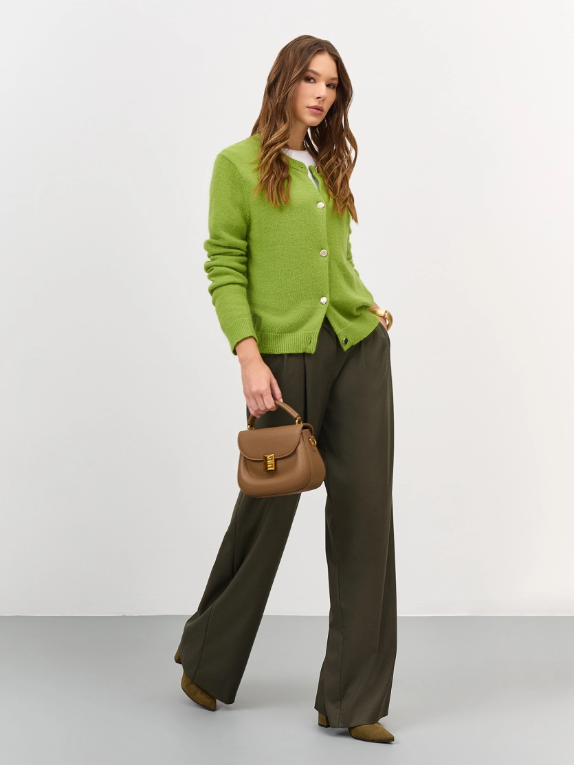 Брюки палаццо из смесовой вискозы