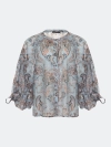 Романтичная блузка с принтом "Пейсли"