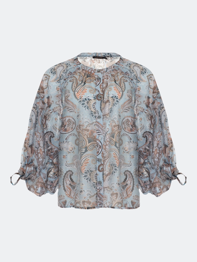 Романтичная блузка с принтом "Пейсли"