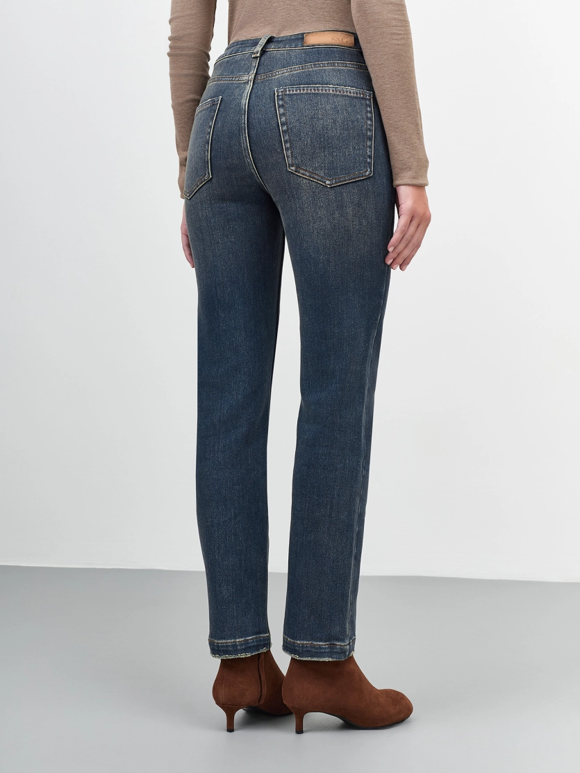 Утепленные джинсы с деликатной варкой