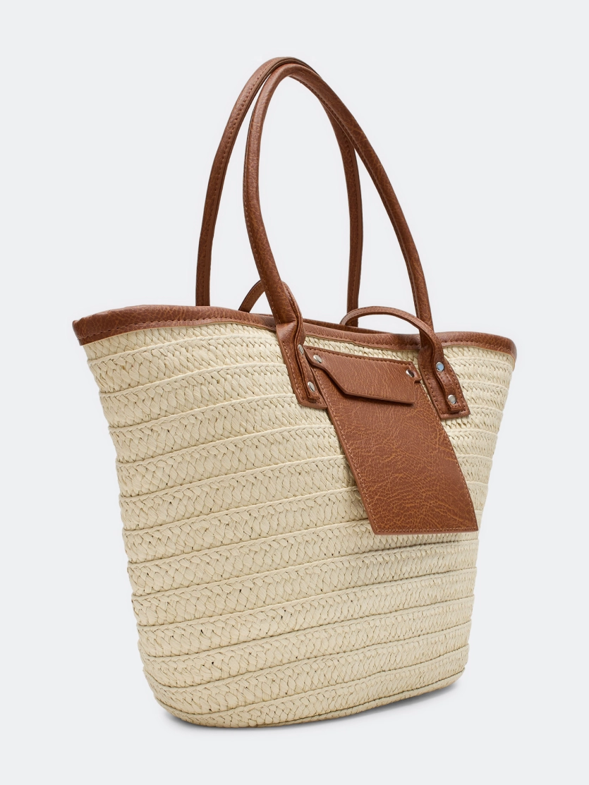 Сумка-тоут из рафии