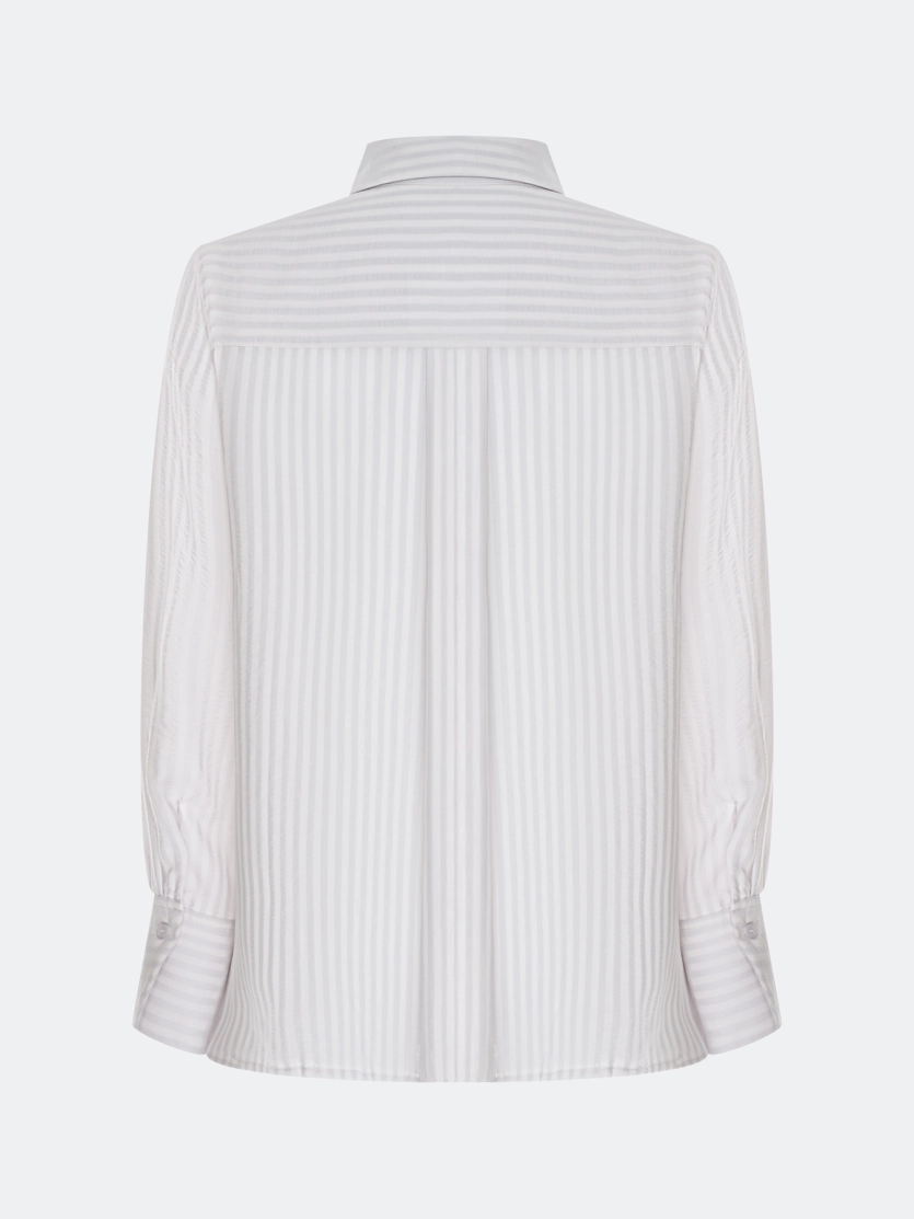 Блузка в полоску из тенселя