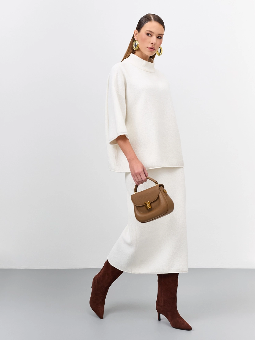 Юбка-миди из текстурной пряжи