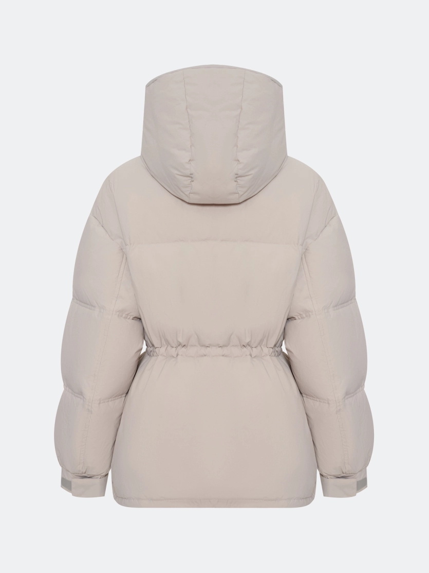 Светлая парка Oversize 