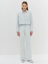 Oversize рубашка из тонкого денима