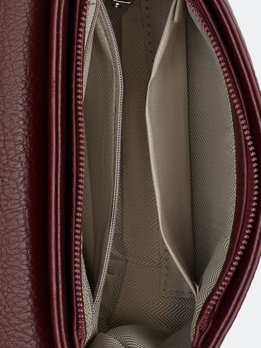 Комплект: сумка кросс-боди и косметичка-брелок