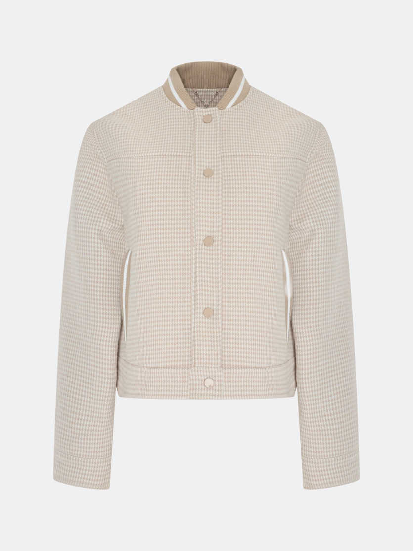 Бомбер с принтом "Pied-de-poule"