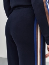 Вязаные брюки с лампасами