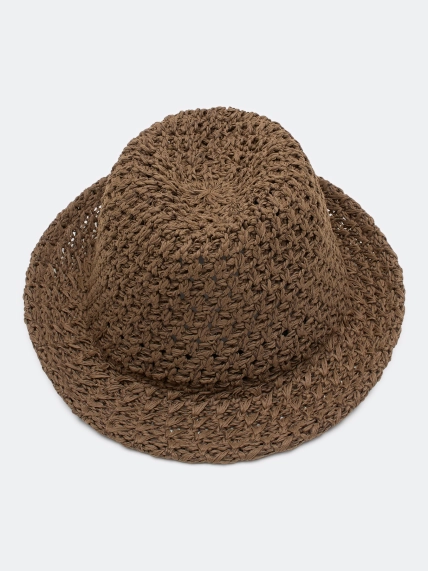 Шляпа с плетеным узором